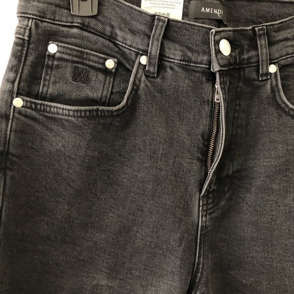 Amendi Black Wash Tapered Jeans 32 x 32 - Picture 7 of 13